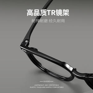Gafas coreanas Tr90 con montura cuadrada negra para hombre, gafas ópticas extra anchas, lentes de PC 81019, puente nasal estándar - Product Image 3