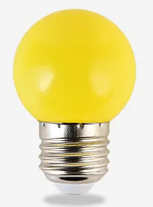 G45 E27 B22 1W 1.2W bohlam LED filamen warna plastik bohlam lampu produsen bohlam led untuk rumah