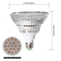 E26 E27 Led COB Grow Ampoule pour intérieur à spectre complet 12W Led COB Grow Ampoule 18W 20w 24w PAR38 Led Grow Ampoule