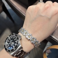MuShan Schmuckfabrik Neues Offenes Armband aus Reinem Silber für Damen mit Vergoldetem Gardenienblüten-Design Italienische Retro-Mode