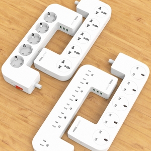 Ldnio Mới Nhất Sn5311 Phổ Anh Chúng Tôi EU Điện 5 Cổng + 3 USB Quản Lý Điện Dải Hộp Mở Rộng Ổ Cắm - Product Image 4