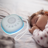 Portable bébé sommeil son Machine apaisant blanc bruit haut-parleur avec veilleuse pour pépinière confort veilleuse