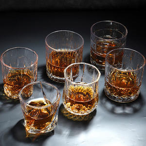 Handmade Cổ Điển Cũ Fashioned Pha Lê Rõ Ràng Bắn Cốc Thủy Tinh Tùy Chỉnh <span class=keywords><strong>Whisky</strong></span> Và Cho Cognac snifter Set Cho Whiskey Nếm - Product Image 2