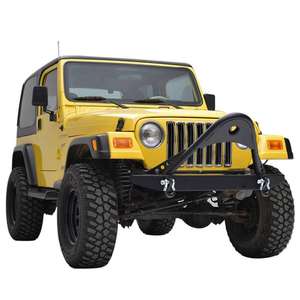 Offre Spéciale Hors Route Pièces De Rechange En Acier Pare-chocs Avant Avec D-anneaux pour TJ NOIR Pare-chocs Avant Garde Pour Wrangler <span class=keywords><strong>YJ</strong></span> 87-06 - Product Image 4