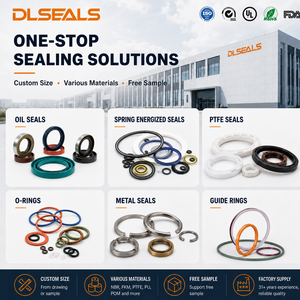 Sello de Pistón Energizado por Resorte de PTFE para Compresor de Aire Sin Aceite, Sala Limpia ISO 8573, Equivalente a Variseal, ISO 9001, En Stock - Product Image 6