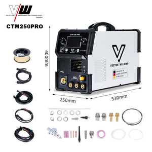 Soldadora VECTOR MIG TIG MMA Plasma 7 en 1, Máquina de Soldar con Inversor IGBT para Aluminio CTM250PRO - Product Image 2