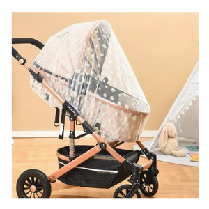Multisize Kinderwagen Hoes Ultra Fijn Mesh Draagbare Opvouwbare Aangepaste Wiegjes Kinderwagen Klamboe - Product Image 1