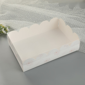 XJHホット販売スクロール段ボールトリートケーキデザートボックス透明な蓋付きの新しいデザインのケーキ包装ボックス - Product Image 4