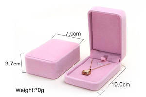 Shero ชุดกล่องกำมะหยี่กำไลข้อมือน่ารักสร้อยคอหนังกำมะหยี่กล่องหนังกำมะหยี่จี้ชั้นสูงต่างหูของขวัญกล่องกำมะหยี่ - Product Image 3