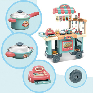 Juego de Cocina Grande de Juguete para Niños, Juguete de Simulación de Tienda de Comida Rápida, Juego de Cocina para Niños - Product Image 3