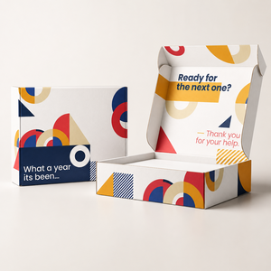 <b>Folder</b>-style Biodegradable Paper <b>Boxes</b> with Varnishing Embossing Gifting Packaging Features for Eco-Conscious Demand Low MOQ - Product Image 1