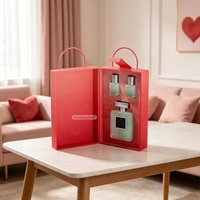 Boîte en carton personnalisée en forme de valise pour emballage de parfum, boîte magnétique de luxe avec poignée
