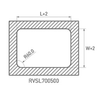 Klv J01 — accessoires de RV, projecteur robuste et résistant aux UV, 700x500mm, avec lumière LED, couvercle de ventilation pour remorque