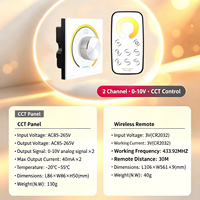 Contrôleur CCT T2+K2-010V, télécommande murale sans fil, bouton CCT 010V, variateur de signal LED