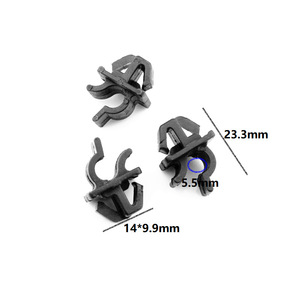 Clip de sujeción para varilla de soporte de capó Suzuki R21, negro, PP, para reparación y reemplazo - Product Image 2