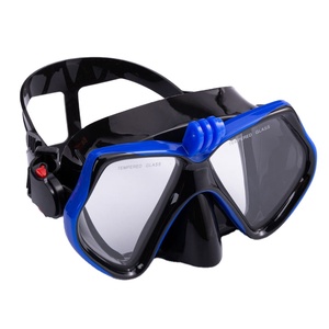 Venta al por mayor de silicona suave equipo de buceo apnea natación Googles, montaje de cámara esnórquel máscaras de buceo - Product Image 2