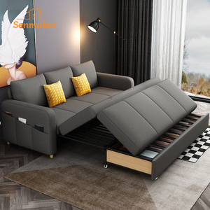 Minimalist Aesthetic <strong>Single</strong> Modern <strong>Sofa</strong> <strong>Beds</strong> Folding Convertible <strong>Pull</strong> <strong>Out</strong> Sectional <strong>Sofa</strong> <strong>Bed</strong> with Storage - Product Image 3