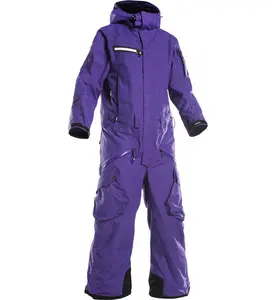 锌新品热卖男士绝缘雪裤一体式男童滑雪服