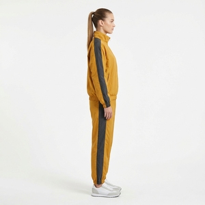 2026 <b>Top</b> New Quality <b>Women</b> Burgundy <b>Pink</b> Color Block Tracksuit Set Stand Collar Zipper Jacket Drawstring Pants Polyester - Product Image 4