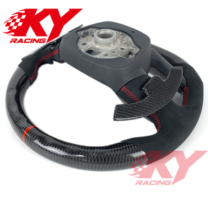 Volante Deportivo Personalizado de Fibra de Carbono Genuina con Levas de Cambio para Audi A8 A8L B9 A6 A7 A8 Q5 Q7 Q8 RS4 RS6 - Product Image 3