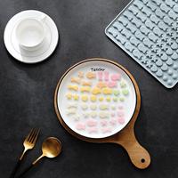 M61880 Tapis de cuisson quadrillé, mini moule en silicone pour friandises pour animaux, aliments pour chiens, biscuits et gâteaux