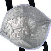 Sac fourre-tout personnalisé imprimé en RPET laminé, cousu, recyclé, écologique, réutilisable, pour les courses quotidiennes, sac de shopping robuste