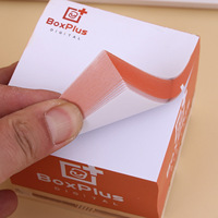 Bloc-notes personnalisé avec logo, autocollant, imprimé sur le dessus et sur tous les côtés, en papier offset, bloc-notes mémo, pour entreprise, école, bureau, taille personnalisable