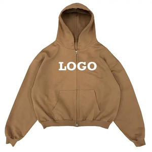 เสื้อฮู้ดดี้ HGZ2 แบบสั่งทำพิเศษ ขนาดใหญ่พิเศษ คุณภาพสูง ผ้าฝ้ายวินเทจ เฟรนช์เทอร์รี่เนื้อหนา ตัดเย็บแบบครอปปิ้ง ปักลาย เป็นมิตรต่อสิ่งแวดล้อม - Product Image 1