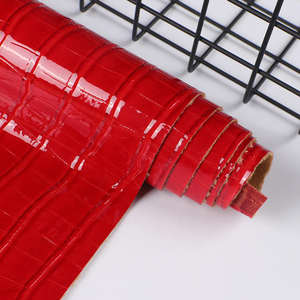 Искусственная кожа от производителя лакированная крокодиловая кожа искусственная кожа Глянцевая крокодиловая искусственная кожа для сумок обувь - Product Image 3