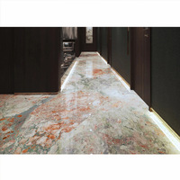 Table de salle à manger et comptoir d'îlot en marbre turc translucide, pierre naturelle de luxe polie couleur poudre, style italien, pour toutes les saisons