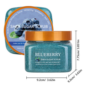 Exfoliante Corporal Natural a Precio de Fábrica al por Mayor, Cuidado de la Piel, Blanqueador, Exfoliante Corporal de Sal de Frutas Orgánicas y Azúcar - Product Image 2
