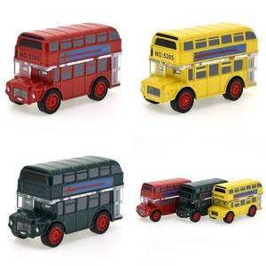 Jouets Nouveau Petit <span class=keywords><strong>Bus</strong></span> en Métal à Remonter <span class=keywords><strong>Jaune</strong></span> <span class=keywords><strong>Jouet</strong></span> en Plastique <span class=keywords><strong>Bus</strong></span> à Deux Étages HN954796 - Product Image 4