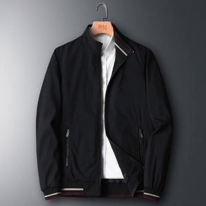 Giacca da Uomo alla Moda con Colletto Rialzato, Chiusura con Cerniera, <span class=keywords><strong>Abbigliamento</strong></span> Casual Trendy <span class=keywords><strong>per</strong></span> <span class=keywords><strong>Giovani</strong></span> e Mezza Età - Product Image 4