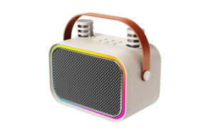 Mini Altoparlante Karaoke Bluetooth Portatile Wireless con 2 Microfoni, Luci LED RGB, Modificatore di Voce, Bluetooth 5.4, Supporto AUX e Scheda TF - Product Image 6