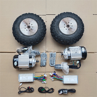 Véhicule motorisé électrique Go-kart moteur à courant continu sans balais 48V 500W 750W Kit de conversion de tondeuse à gazon électrique avec roues