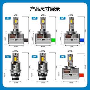 <span class=keywords><strong>หลอด</strong></span><span class=keywords><strong>ไฟ</strong></span><span class=keywords><strong>หน้า</strong></span>รถยนต์ LED รุ่น D ซีรีส์ 90 วัตต์ 18000 ลูเมน สว่างพิเศษ 3 ท่อทองแดง D1S D2S D3S D4S D5S D8S ชุดแปลงหลอดไฟ 6000K สีขาว - Product Image 2