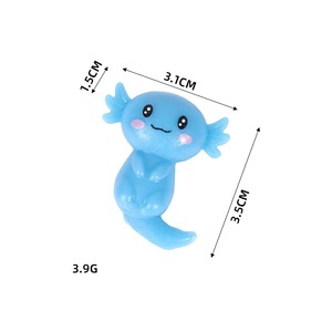 Jouets Squishy Axolotl Multicolores en TPR Souple, Jouets Anti-Stress à Presser, Jouets Sensoriels Animaux Mignons pour Enfants et Adultes, Cadeaux de Fête - Product Image 2