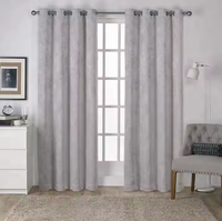 Nouveau design rideaux occultants à œillets pour chambre et salon-Ensemble de 2 panneaux rideaux assombrissants à isolation thermique
