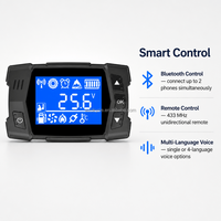 OkyRie Interruptor Universal de Calefacción por Aire con Pantalla LCD y Bluetooth para Calentador Diésel 1KW-8KW, Control Remoto para 2 Teléfonos