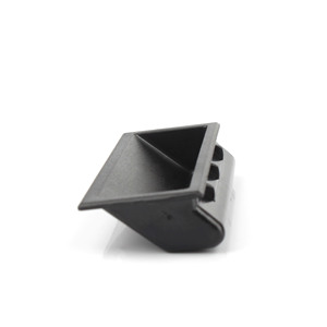 Flush Pull Snap-In ABS Black Recessed Flush Embedded Pull Modern Kitchen File Locker Filing Cabinet Plastic Handle - Product Image 1
