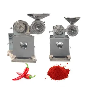 Industry Food Grade 304 Spices Powder Pulverizer Universal Crusher Grinder Pulse Dust with Cyclone Discharge