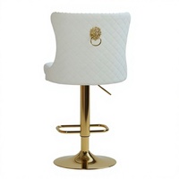 Meubles de salle à manger modernes, tabouret de bar de luxe avec dossier, style luxueux, chaise de bar de cuisine réglable en hauteur