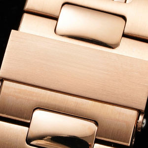 Excellente montre-bracelet mécanique de luxe personnalisée, sophistiquée, style hip-hop, dorée, boîtier octogonal en acier inoxydable, pour affaires - Product Image 6