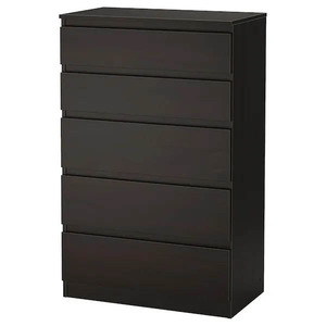 YIFAN <span class=keywords><strong>Commode</strong></span> <span class=keywords><strong>noire</strong></span> <span class=keywords><strong>commode</strong></span> <span class=keywords><strong>commode</strong></span> de rangement <span class=keywords><strong>noire</strong></span> moderne avec glissières métalliques <span class=keywords><strong>commode</strong></span> sans poignée - Product Image 1