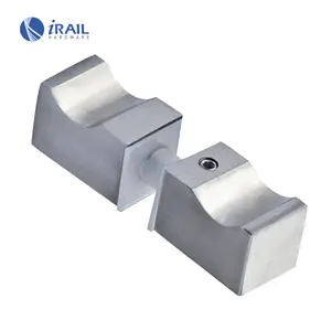 shower room fittings stainless steel show glass door handle square brush knob