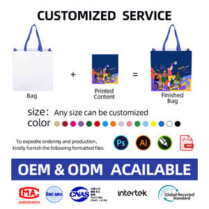 Vente en gros de tissu non tissé holographique recyclé avec logo personnalisé sac fourre-tout en <span class=keywords><strong>film</strong></span> métallique sac à provisions non tissé laser avec impression de logo - Product Image 5