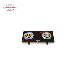 Cucina a <span class=keywords><strong>Gas</strong></span> di buona qualità 2 bruciatori nuovo Design con superficie in vetro temperato piano del tavolo per uso domestico e Rv cucina a <span class=keywords><strong>Gas</strong></span> - Product Image 1