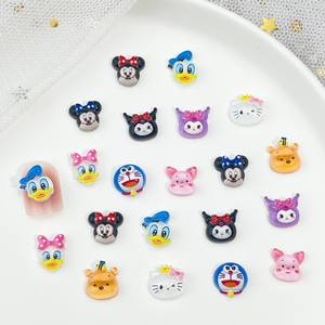 Vente en gros DIY Armure <span class=keywords><strong>Mickey</strong></span> Mignon Arc Kawaii Cartoon Canard Nail Art Charmes Résine Décoration Accessoires - Product Image 3