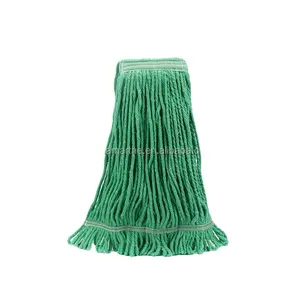 Super Kleur Universele Brede Hoofdband Industriële Loop End Afwerking Mop Hoofd Met Staart Band Streep Mops Mop Katoen Hoofd