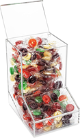 Distributeur de boîte de bonbon en plexiglas Perspex acrylique, accessoire de supermarché, nouveau modèle